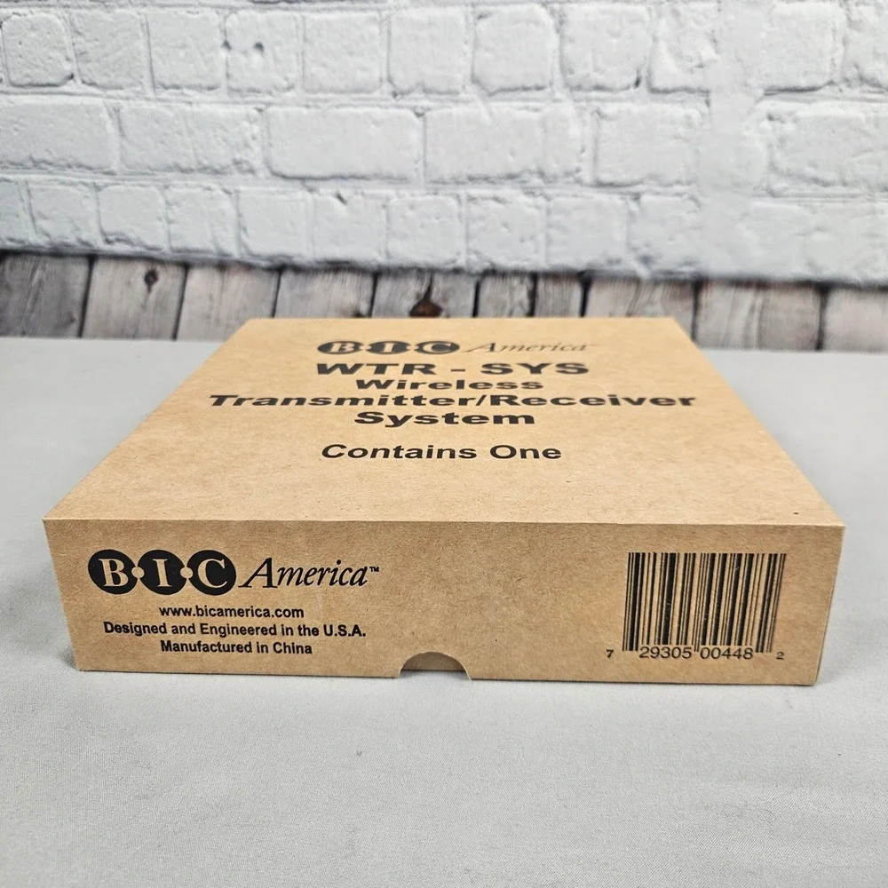 BIC America WTR-SYS Wireless Transmitter Receiver System for Subwoofers Audio